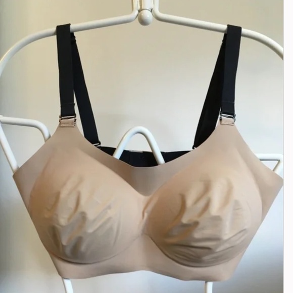 💐Knix Evolution Reversible Padded Bra Sz 6 Black/Beige - Picture 4 of 5